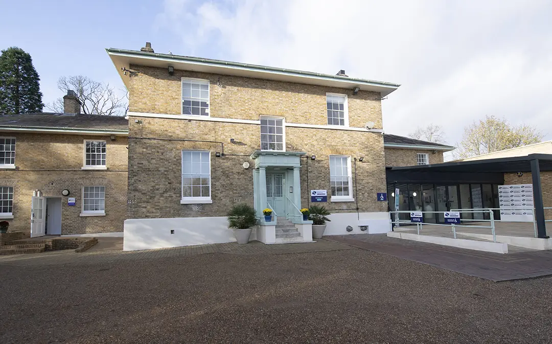 Abbey Wood Hospital building exterior in Mill Hill, North London private medical centre