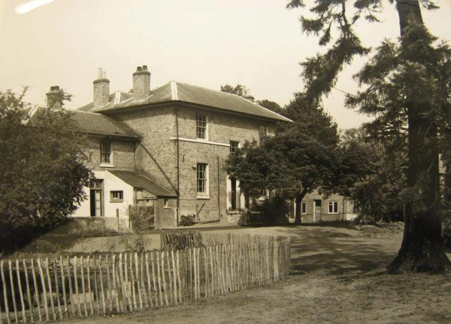Archival photograph of the building from the southeast in 1967